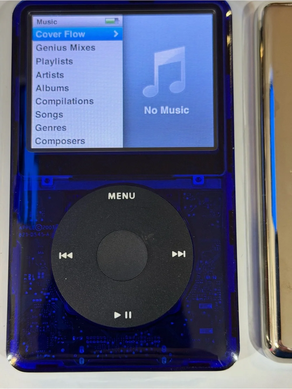 Apple iPod Classic Transparent Dark Blue and Teal Dual-Pack 7th gen 256gb